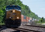 CSX 965 leads I026 (Jacksonville to Chicago) round the bend at Callahan